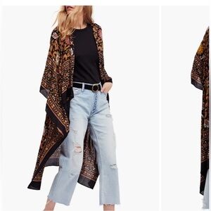 Free People Magic Dance Border Print Duster